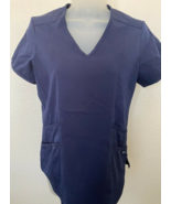 ADAR Pro Women&#39;s Short Sleeve V Neck Scrub Top - XS /XCH  - Navy Blue - €14,38 EUR