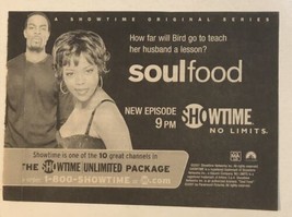 Soul Food Print Ad Showtime Tpa15 - £4.74 GBP