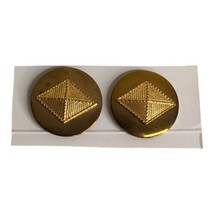 Pair Set US Army Financial Corps Gold Tone Metal Department Insignia Pins - £4.50 GBP
