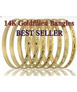 14K Gold FILLED Set of 7(Seminario) BANGLES With Warranty - $37.00