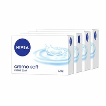NIVEA Soap, Creme Soft, For Hands And Body Refresh Soap 125g x 4Soap - $20.84