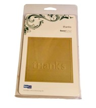 QUICKUTZ (GBP-REV-008) “Thanks” Goosebumpz Metal Embossing Die 4”x4” Rev... - $7.66