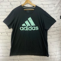 Adidas Logo T-Shirt Mens Sz XL Black Short Sleeve - £12.46 GBP