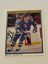 Mats Sundin Maple Leafs 1990-91 OPC O-Pee-Chee Premier Rookie Card RC HOF #114 - £10.63 GBP