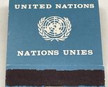 Front Strike Matchbook Cover  United Nations   Nations Unies   gmg  unst... - €10,65 EUR