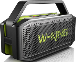 W-KING D9-1 Portable Loud Bluetooth Speaker 100W Max IPX6 Waterproof Green Black - $89.95
