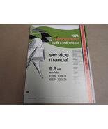 1974 Johnson Hors-Bord Service Atelier Réparation Manuel 9.9 HP R Rl E E... - $89.04
