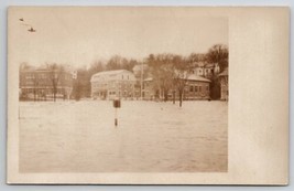 Proctor VT 1927 Flood Scene Park And Surroundings RPPC Vermont Postcard C43 - $14.95