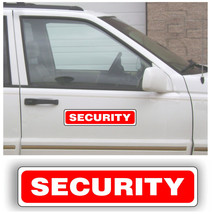 Magnet Magnetic Sign SECURITY police guard or patrol alarm car truck veh... - $13.83