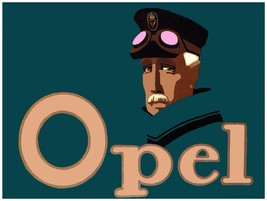7684.Opel.man with aviator glasses and hat with green coat.POSTER.art wall decor - £13.75 GBP+