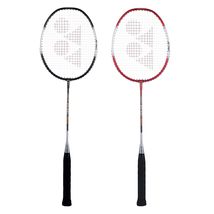 Set of 2 YONEX ZR 100 Light Aluminium Badminton Racquet with Full Cove Black/Red - £36.87 GBP