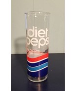 Diet Pepsi One Calorie Logo Glass Tumbler 6.75&quot; Tall Soda Advertising Glass - £6.13 GBP