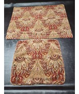 Tommy Hilfiger 2 Paisley Pillow Shams/Covers Cotton Italy 18 x 18&quot; and 3... - £14.76 GBP