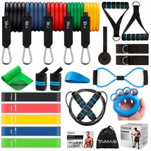 23Pcs Resistance Bands Set Workout Bands, 5 Stackable Exercise Bands With Handle - £36.12 GBP