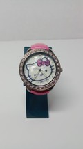 2013 Sanrio Hello Kitty Watch Tested Cracked Band Pink - £8.87 GBP