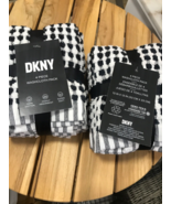 DKNY Polka Dot Black White Washcloth Pack Set 8 pieces ~New ~ - $50.00