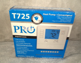 Pro1 T725 Heat Pump Conventional Digital Thermostat 7 Day 5/1/1 New - £24.53 GBP