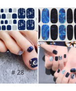 Premium Nail &amp; Toe Nail Polish Strips Wraps Stickers. Pedicure Manicure ... - $133.08 MXN