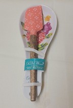 Pioneer Woman Spatula &amp; Spoon Rest 2 pc Set Blooming Bouquet - £14.32 GBP