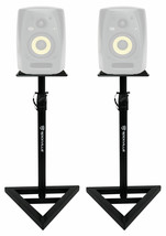 (2) Rockville Adjustable Studio Monitor Speaker Stands For KRK VXT-4 Monitors - £85.90 GBP