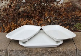 Set of 3 Corning  Microwave Browning Grill Dishes Platters (2) MW-11 &amp; (1) MW-2 - £47.95 GBP