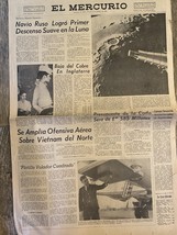 Giornale Cile &quot;El Mercurio&quot; primo atterraggio morbido sulla Luna 04/02/1966 - $18.06