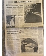 Giornale Cile &quot;El Mercurio&quot; primo atterraggio morbido sulla Luna 04/02/1966 - $24.53 CAD