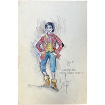 Charles Berliner Costume Designer Drawing Illustration Art A Christmas C... - $122.76