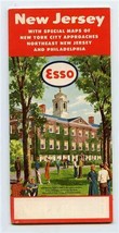 ESSO Map of New Jersey New York City Approaches Philadelphia 1955-56 - £11.61 GBP