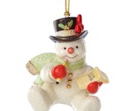 Lenox 2014 Snowman Figurine Ornament Annual Making List For Santa Christ... - £15.58 GBP