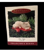 Vtg Hallmark Ornament Cat Naps Clip On Orig Box 1995 Collector Series Ov... - $16.53 CAD