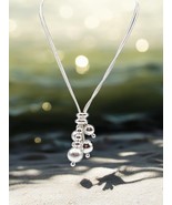 925 Sterling Silver Y-Drop Beaded Necklace Elegant Gift 18in New Jewelry... - €12,70 EUR