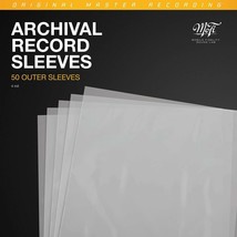 Mobile Fidelity Archival Record Sleeves 12&#39;&#39; Outer Sleeves - 50 sleeves, 4 mil - £28.76 GBP