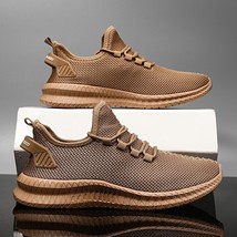 Men Shoes Breathable White Mens Sneakers Brown 44 - £21.57 GBP
