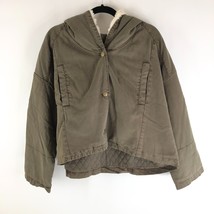 NWOT Young Fabulous &amp; Broke Olive Green Fleece Lined Shilo Hooded Jacket Small - £38.52 GBP