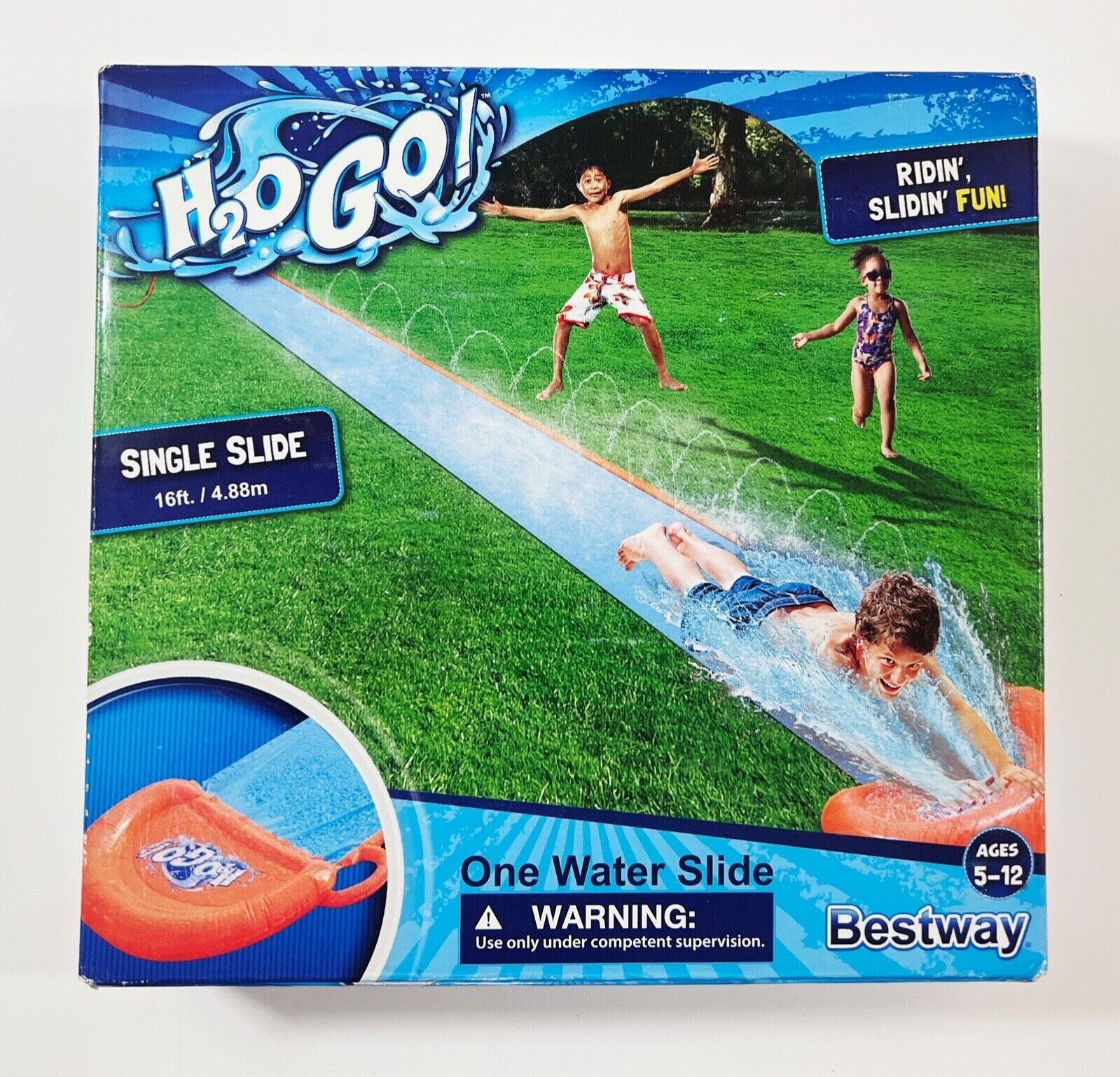 Bestway H2Ogo H20 GO Slip One Single Water Slide for Kids 16 Feet w Pool... - $19.30