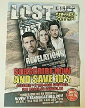 LOST: ABC Official Magazine subscription flyer Jack, Juliette Ben 2007 TV 5.5x8  - £3.93 GBP