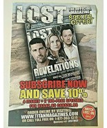 LOST: ABC Official Magazine subscription flyer Jack, Juliette Ben 2007 T... - £3.88 GBP
