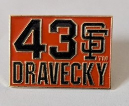 San Francisco Giants SF DRAVECKY #43 Pin - $112.14 MXN