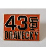 San Francisco Giants SF DRAVECKY #43 Pin - $112.23 MXN