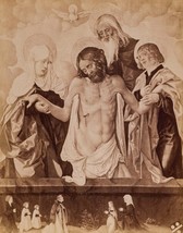 Vintage The Trinity and Mystic Pietà Hans Baldung Print g25 - £39.72 GBP