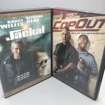 Lot of 2 DVDs Bruce Willis Movies The Jackal Collector&#39;s Edition and Cop Out - £6.60 GBP