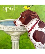 German Pointer Goldfinch April Dog Days Poster Calendar 14 x 11&quot; Art DWD... - €26,12 EUR