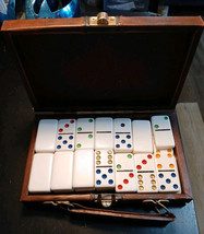 Vintage Domino Set - Official 28 Piece Set - Claybrooke May department S... - £30.61 GBP