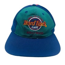 Vintage Hard Rock Cafe Hat Cap Snapback Multicolor Panel Hollywood Calif... - £14.48 GBP