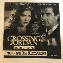 Crossing Jordan Vintage Tv Guide Print Ad Jill Hennessy Chris Noth TPA22 - £4.57 GBP