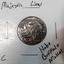 * HOBO* Majestic Lion Made From A REAL Buffalo Nickel SIGNED - $20.89 CAD