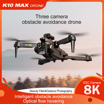 K10Max Drone 8K Professional Three Camera Intelligent Optical Flow RC 5000M - £41.40 GBP