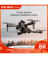 K10Max Drone 8K Professional Three Camera Intelligent Optical Flow RC 5000M - £41.40 GBP