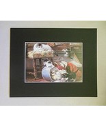 &quot; Mischief with a Hat Box&quot;  Cat Print Matted 8 x 10  Ronner-Knip - £10.25 GBP